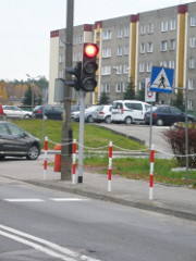 Sygnalizacja świetlna przejście dla pieszych Kędzierzyn
