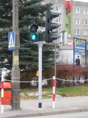 Sygnalizacja świetlna przejście dla pieszych Kędzierzyn