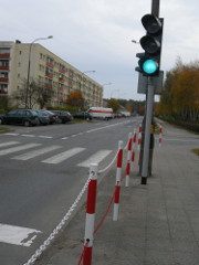 Sygnalizacja świetlna przejście dla pieszych Kędzierzyn